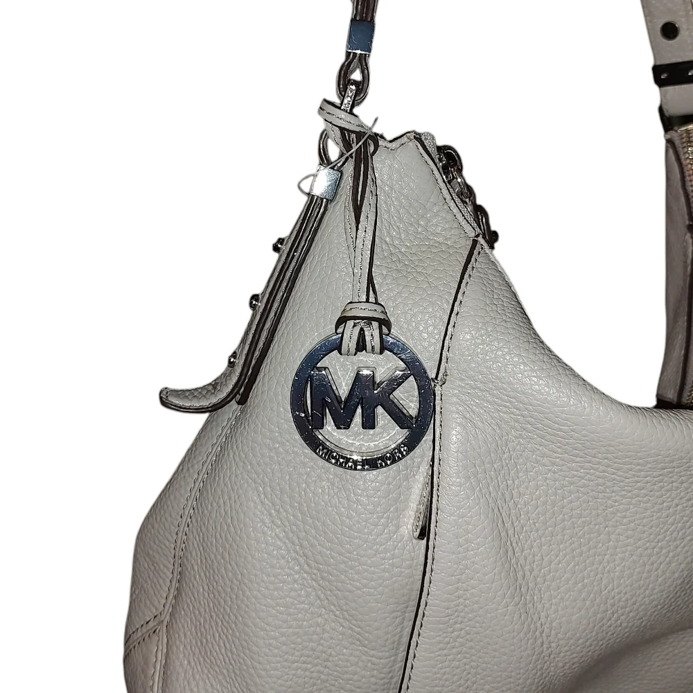 Michael Kors Bowery Gray Leather Hobo Bag